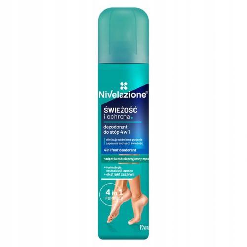 Miniaturka artykułu - FARMONA NIVELAZIONE Dezodorant  do st&oacute;p, 180 ml USZKODZONE / BRAK KORKA 