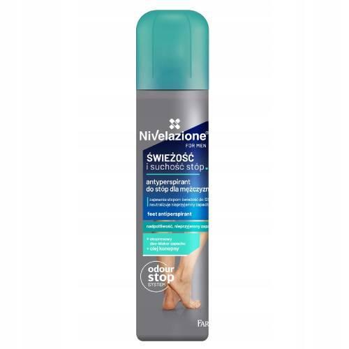 Miniaturka artykułu - FARMONA NIVELAZIONE MEN Antyperspirant do st&oacute;p, 180ml USZKODZONY KOREK