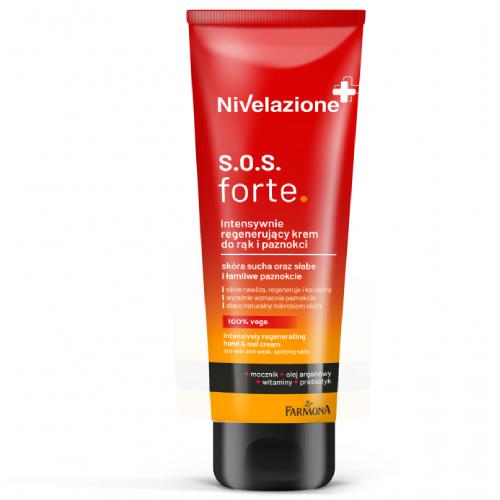 Miniaturka artykułu - FARMONA NIVELAZIONE S.O.S Forte Intensywnie regenerujący krem do rąk i paznokci, 100ml
