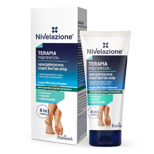 Miniaturka artykułu - FARMONA NIVELAZIONE TERAPIA NAPRAWCZA maść 8w1 do stóp, 50ml
