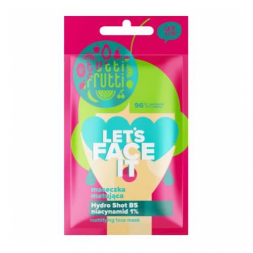 Miniaturka artykułu - FARMONA TUTTI FRUTTI Let's Face It Matująca maseczka z niacynamidem 1% + Hydro Shot B5, 7g