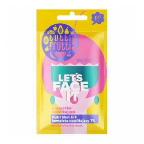 Miniaturka artykułu - FARMONA TUTTI FRUTTI Let's Face It Nawilżająca maseczka z kompleksem nawilżającym 7% + Nutri Shot E+F, 7g