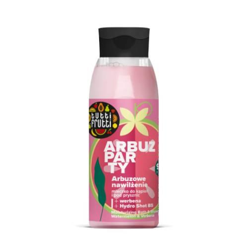 Miniaturka artykułu - FARMONA TUTTI FRUTTI Mleczko do kąpieli i pod prysznic Arbuzowe nawilżenie, 400ml