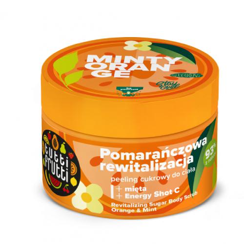 Miniaturka artykułu - FARMONA TUTTI FRUTTI Rewitalizujący Peeling cukrowy do ciała Pomarańcza i Mięta + Energy Shot C, 300g