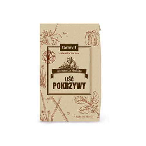 Miniaturka artykułu - FARMVIT Liść Pokrzywy Herbatka ziołowa, 100g USZKODZONE OPAKOWANIE TEKTUROWE