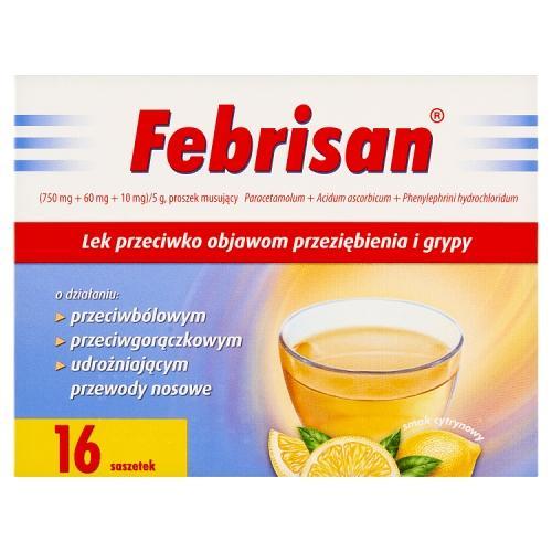 Miniaturka artykułu - Febrisan, 16 saszetek USZKODZONE OPAKOWANIE 
