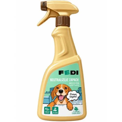 Miniaturka artykułu - Fedi Płyn neutralizujący zapach moczu psa, 500 ml