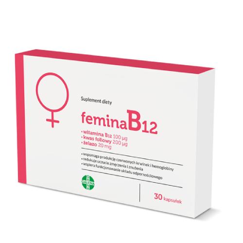 Miniaturka artykułu - FeminaB12, 30 kaps.