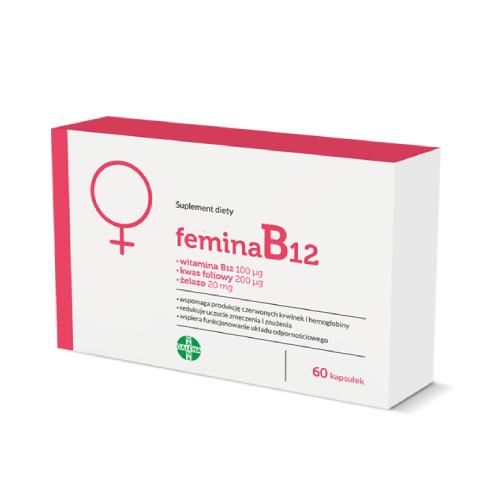Miniaturka artykułu - FeminaB12, 60 kaps.