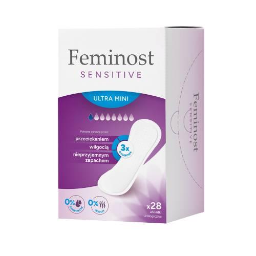 Miniaturka artykułu - Feminost Sensitive Ultra Mini Wkładki urologiczne, 28 szt.