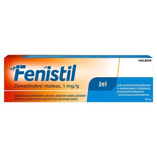 Miniaturka artykułu - Fenistil żel 1 mg/g 50 g KR&Oacute;TKA DATA 31.10.2026