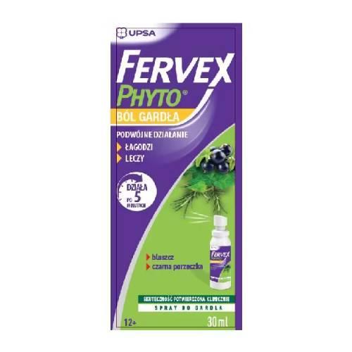 Miniaturka artykułu - FERVEX PHYTO B&oacute;l gardła Spray, 30ml KR&Oacute;TKA DATA 30.06.2026