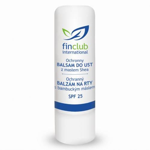 Miniaturka artykułu - FinClub Ochronny balsam do ust z masłem Shea SPF25, 4,8 g
