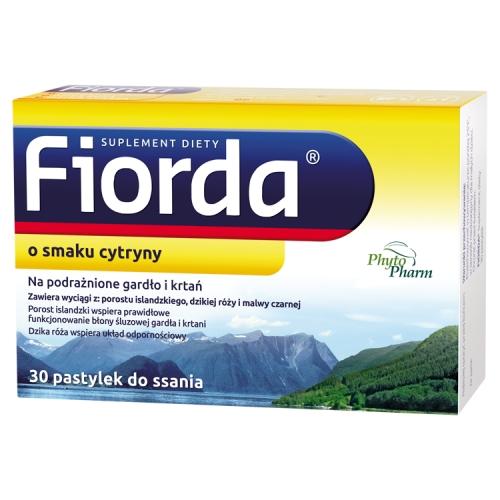 Miniaturka artykułu - FIORDA o smaku cytryny, 30 past. do ssania