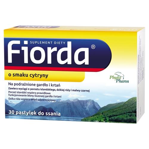 Miniaturka artykułu - FIORDA o smaku cytryny, 30 past. do ssania