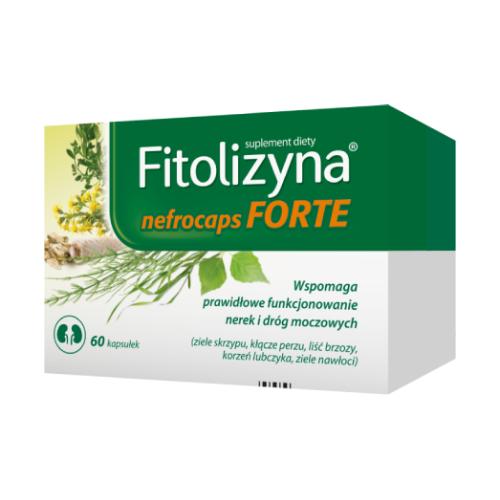 Miniaturka artykułu - Fitolizyna Nefrocaps Forte, 60 kaps.