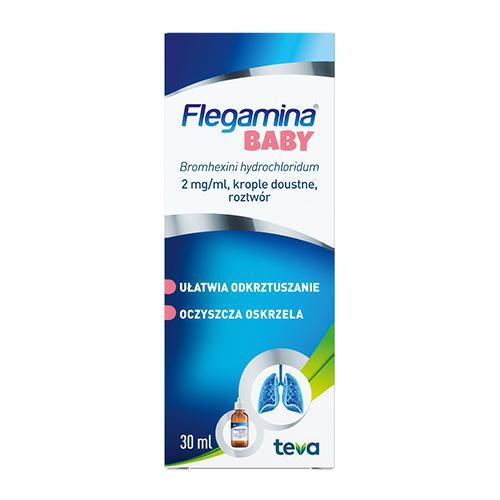 Miniaturka artykułu - Flegamina Baby krople, 30ml USZKODZONE OPAKOWANIE