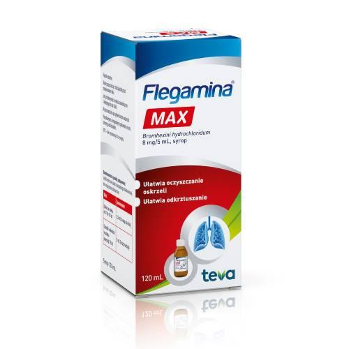 Zdjęcie produktu - Flegamina Max 8 mg/5 ml syrop, 120 ml