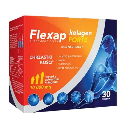 Miniaturka artykułu - Flexap Kolagen forte - smak neutralny, 30 sasz.