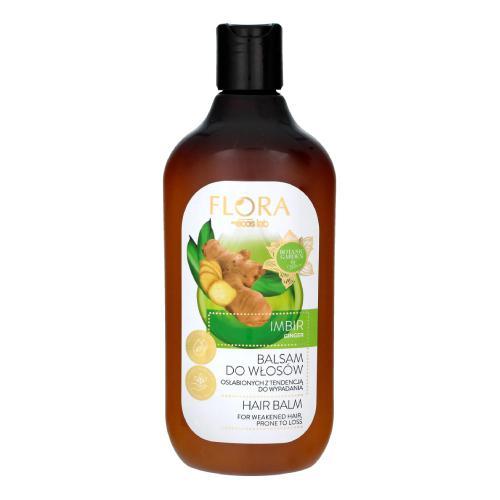 Miniaturka artykułu - FLORA Balsam do włos&oacute;w osłabionych z tendencją do wypadania Imbir, 500 ml KR&Oacute;TKA DATA 21.06.2026