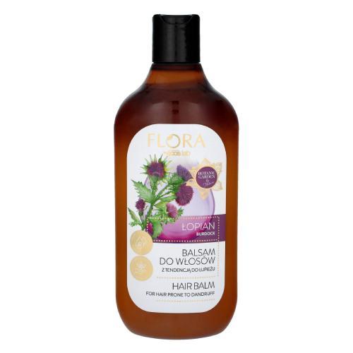 Miniaturka artykułu - FLORA Balsam do włos&oacute;w z tendencją do łupieżu Łopian, 500 ml  KR&Oacute;TKA DATA  27.06.2026