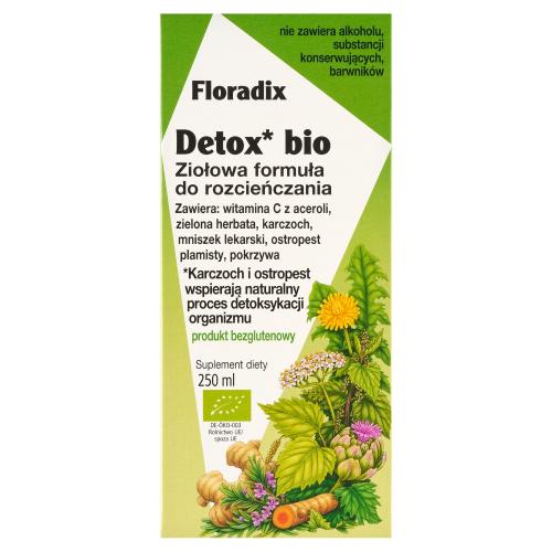 Miniaturka artykułu - Floradix Detox Bio, 250ml (V8)