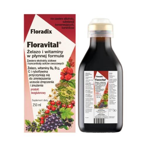 Miniaturka artykułu - Floradix Floravital Produkt bezglutenowy, 250ml