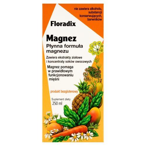 Miniaturka artykułu - Floradix Magnez - 250ml USZKODZONE TEKTUROWE OPAKOWANIE