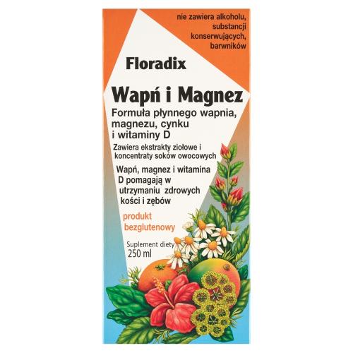Miniaturka artykułu - FLORADIX Wapń i Magnez- 250 ml 