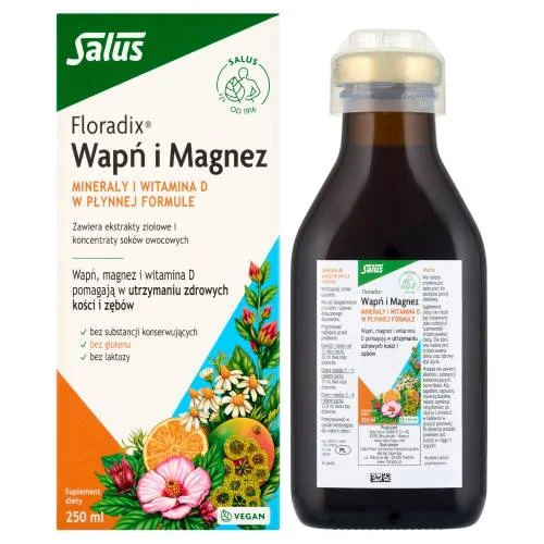 Miniaturka artykułu - FLORADIX Wapń i Magnez- 250 ml
