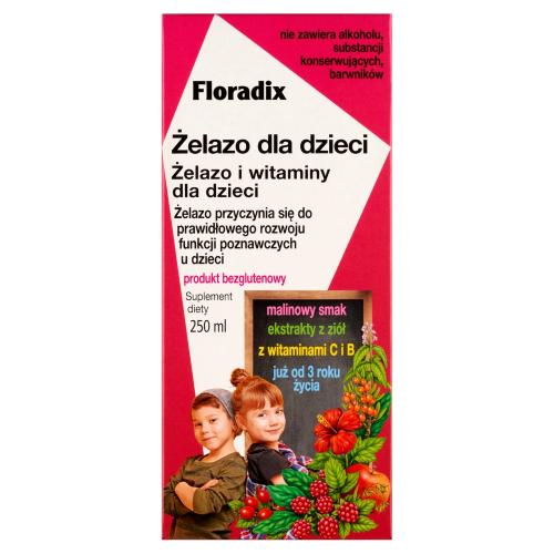 Miniaturka artykułu - Floradix Żelazo dla dzieci, 250ml