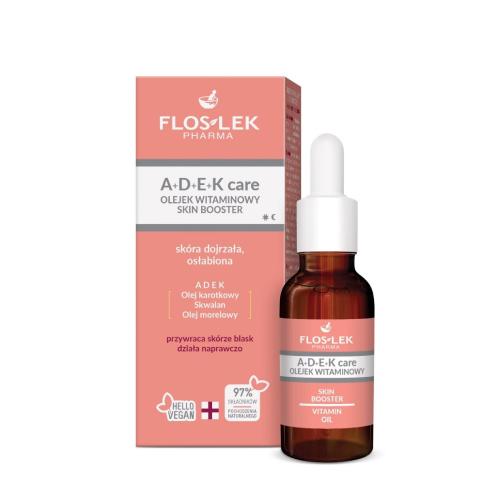 Miniaturka artykułu - FLOS-LEK  A+D+E+K Care Olejek witaminowy Skin Booster, 30ml