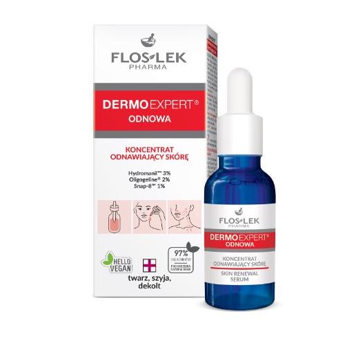 Miniaturka artykułu - FLOS-LEK DERMO EXPERT Koncentrat odnawiający, 30ml 