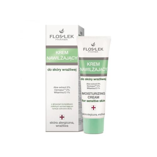 Miniaturka artykułu - FLOS-LEK Krem nawilżający do sk&oacute;ry wrażliwej, 50 ml 