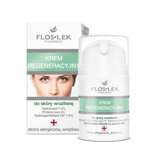 Miniaturka artykułu - FLOS-LEK Krem regeneracyjny do sk&oacute;ry wrażliwej, 50ml