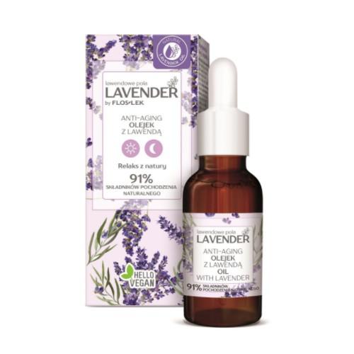 Miniaturka artykułu - FLOS-LEK LAVENDER Anti-aging olejek z lawendą, 30 ml