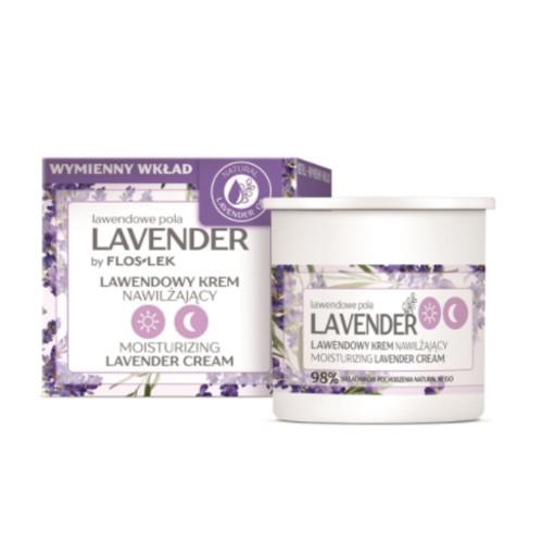 Miniaturka artykułu - FLOS-LEK LAVENDER Lawendowy krem nawilżający na dzień i na noc - REFILL, 50 ml