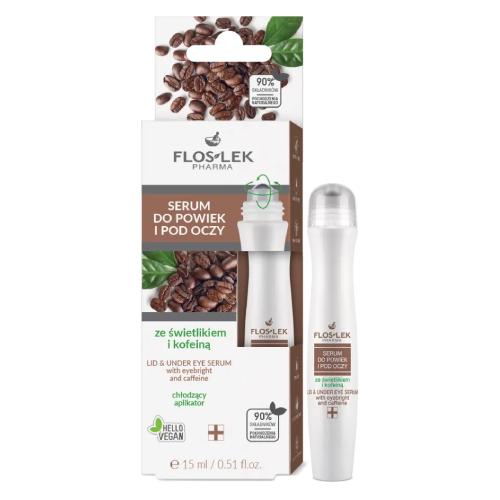Miniaturka artykułu - FLOS-LEK Serum do powiek i pod oczy świetlik/kofeina, 15ml