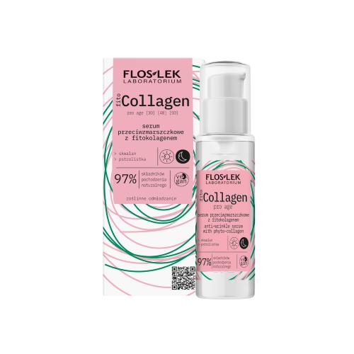Miniaturka artykułu - FLOS-LEK Serum przeciwzmarszczkowe z fitokolagenem, 30ml