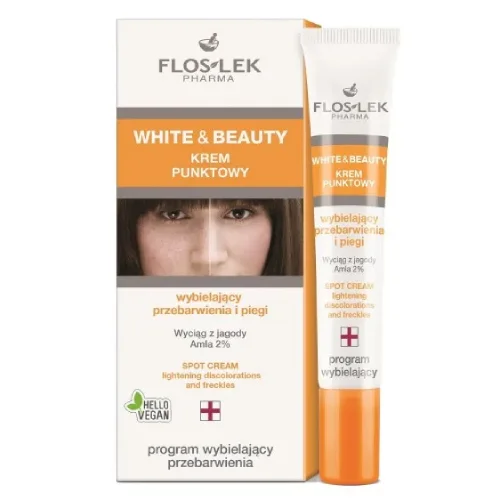 Miniaturka artykułu - FLOS-LEK WHITE&BEAUTY Krem punktowy, 20ml