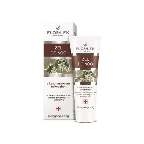 Miniaturka artykułu - FLOS-LEK Żel do n&oacute;g z kasztanowcem i miłorzębem, 50 ml
