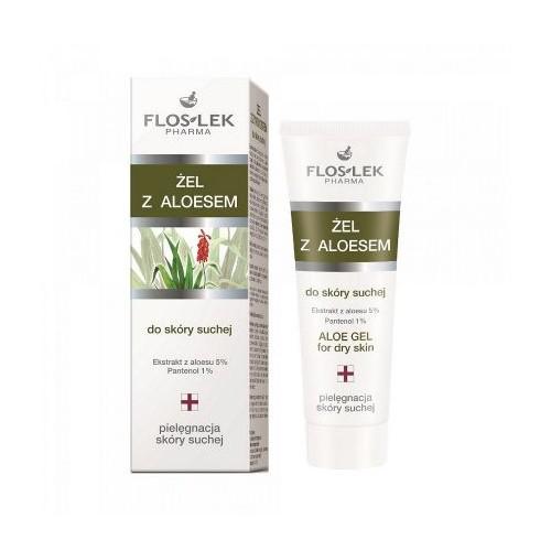Miniaturka artykułu - FLOS-LEK Żel z aloesem do sk&oacute;ry suchej, 200ml