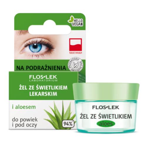 Miniaturka artykułu - FLOS-LEK Żel ze świetlikiem i aloesem- 10 g