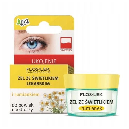 Miniaturka artykułu - FLOS-LEK Żel ze świetlikiem i rumiankiem- 10g