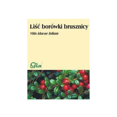 Miniaturka artykułu - FLOS Liść Bor&oacute;wki brusznicy zioła do zaparzania, 50g