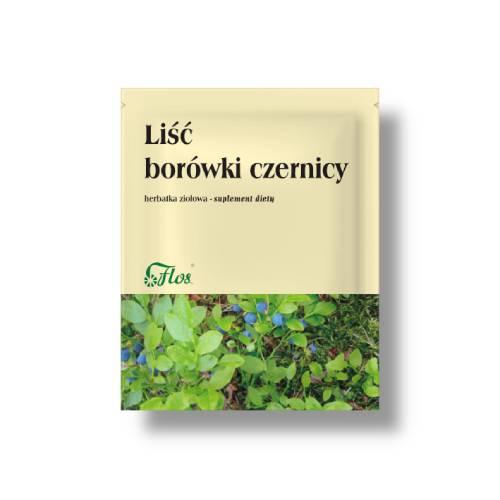 Miniaturka artykułu - FLOS Liść Bor&oacute;wki Czernicy, 50 g