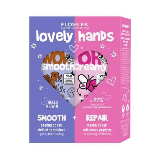 Miniaturka artykułu - Floslek Hand Care Zestaw Naprawcza kuracja do rąk peeling, 50 ml + maska odżywcza, 50 ml