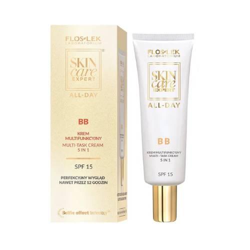 Miniaturka artykułu - FLOSLEK Skin Care Expert All Day BB Krem multifunkcyjny SPF15, 50ml