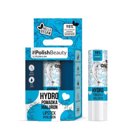 Miniaturka artykułu - FLOSLEK Vege Lip Care Hydro Pomadka do ust z kwasem hialuronowym, 4,1g