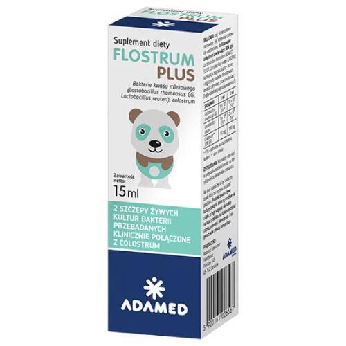 Miniaturka artykułu - Flostrum Plus krople, 15ml USZKODZONE OPAKOWANIE TEKTUROWE
